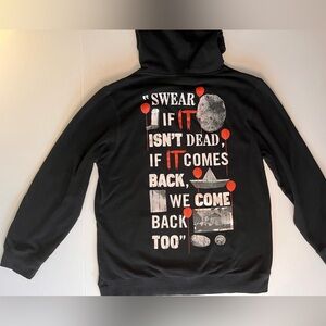 IT Chapter Two‎ Men’s Pullover Hoodie Sweatshirt XL Black Pennywise Movie Rare